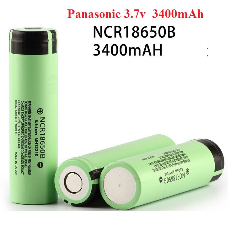 Pin sạc 18650 3.7v 3400mAh Panasonic NCR18650B Li-Ion Dùng Cho Pin Sạc Dự Phòng, Pin Laptop, Micro, Đèn Pin Pin mới 100%