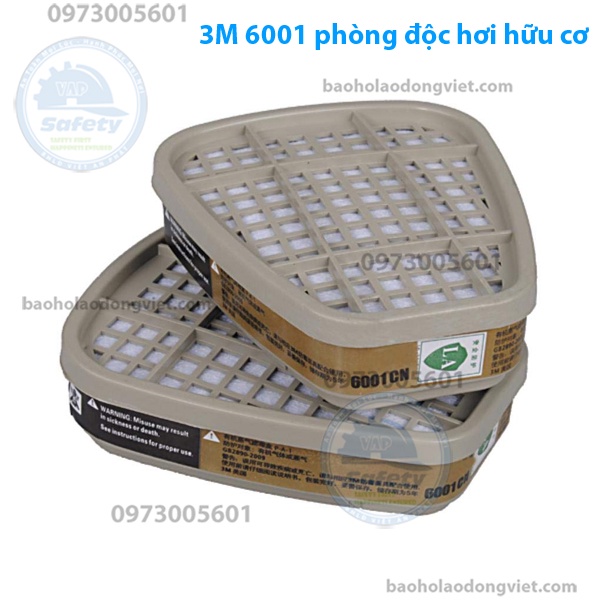 Bộ mặt nạ phòng độc 3M 7501 / 3M 7502 + 2 Phin lọc 3M 6001 / 3M 2097 / 3M  6003 /  3M 6004 / 3M  6006 /  3M 6009S