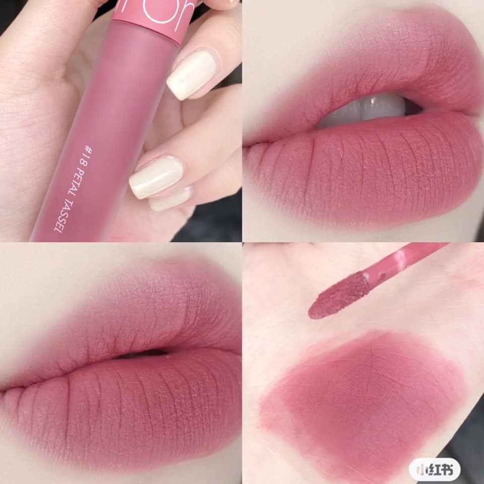 Son kem Romand Zero Velvet Tint màu 18- hông tím nude