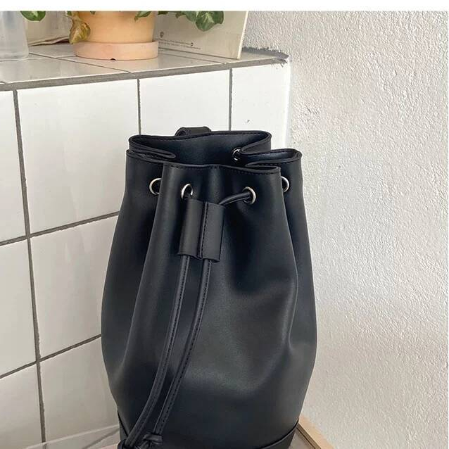 Túi Xô IELGY Khóa Dây Rút Phong Cách Vintage Dành Cho Nữ
