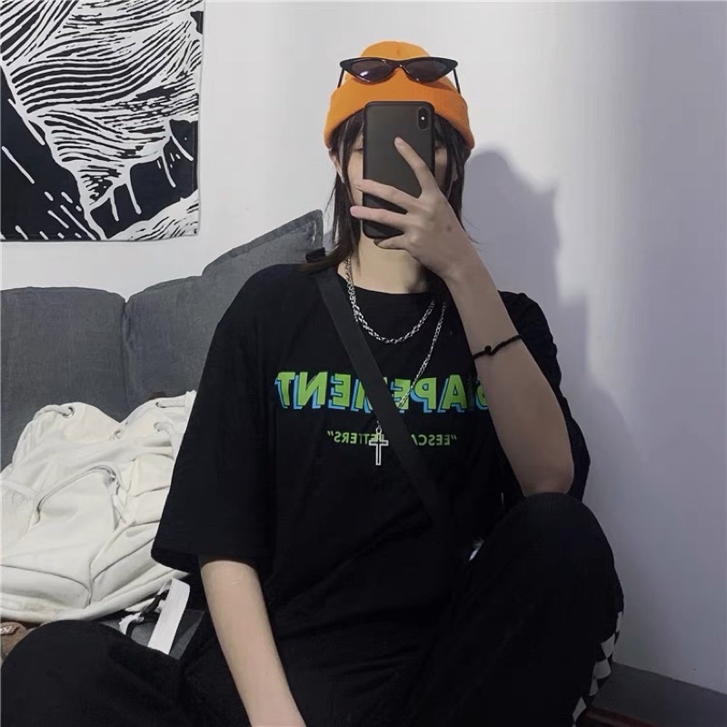 Áo phông tay lỡ, Áo phông tay lỡ from rộng Unisex Chất dày dặn oversize chữ SEAPEMENT