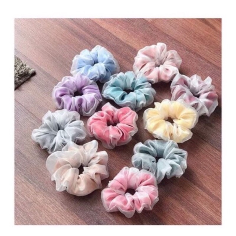 Scrunchies - cột tóc vải 2 lớp cao cấp