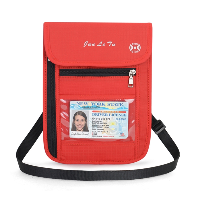 Túi đựng giấy tờ cá nhân/laptop/tiền đeo cổ chống quét RFID bảo vệ an toàn