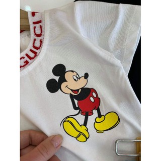 Set váy bò kèm áo Mickey