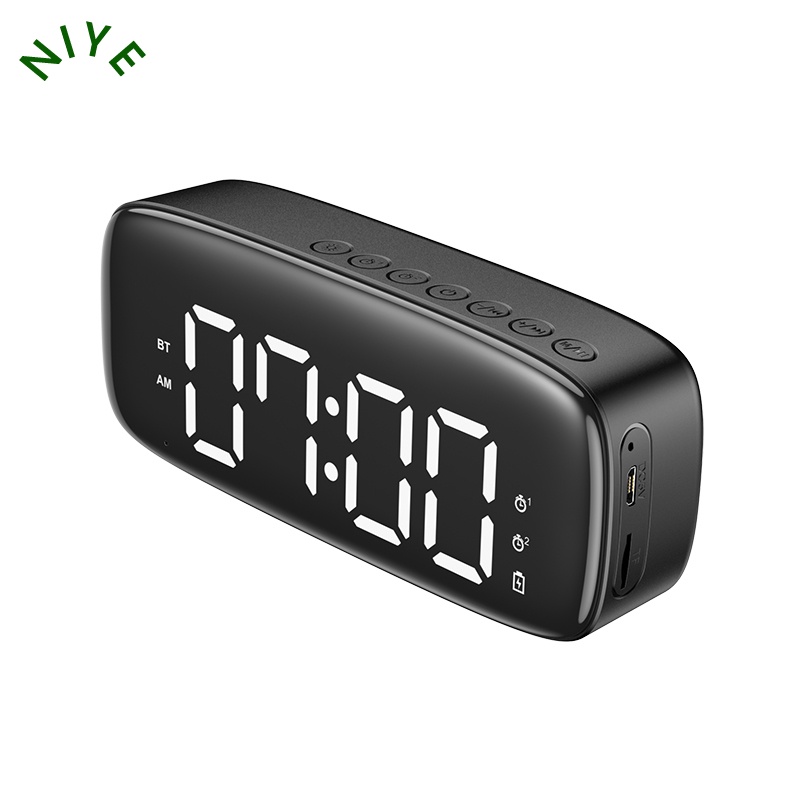 Đồng hồ báo thức loa bluetooth không dây LED loa mini di động