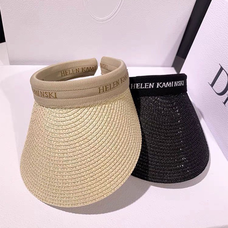 Mũ Cói Đi Biển Thêu Chữ Thoáng Khí Thời Trang Mùa Hè Cho Bạn Gái