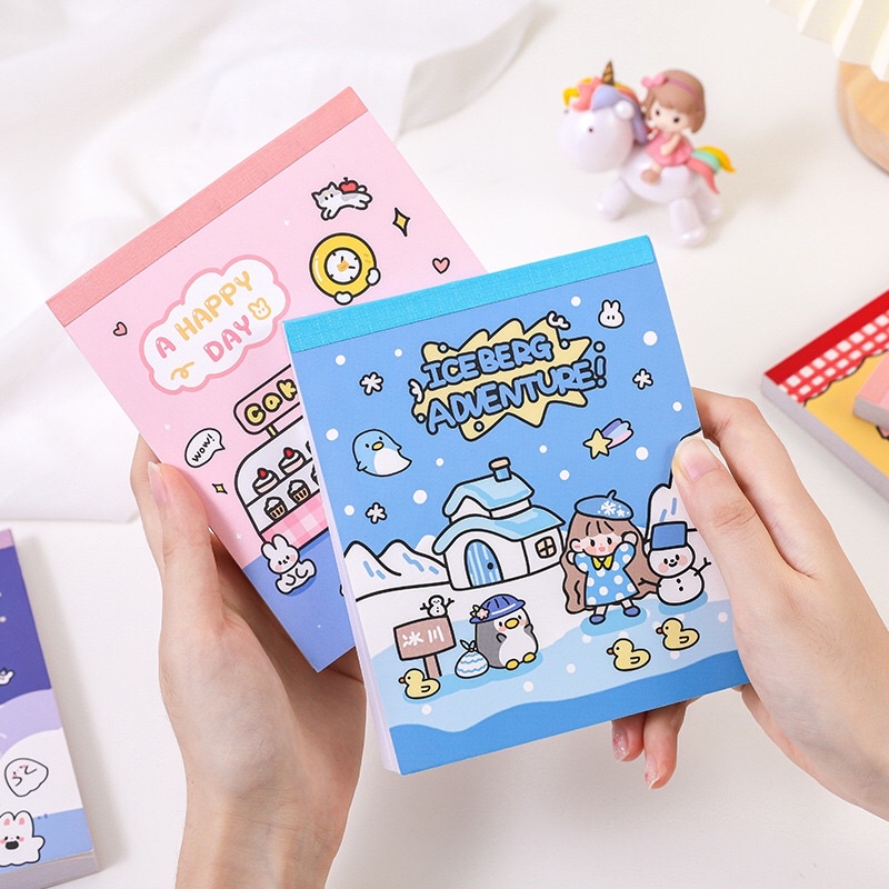 🌸Set 50 tờ sticker nhãn dán trang trí sổ lưu niệm bìa sách siêu dễ thương🌸