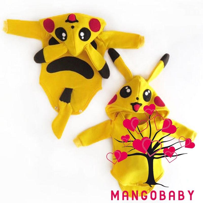 Bộ Áo Liền Quần Hình Pikachu Cho Bé