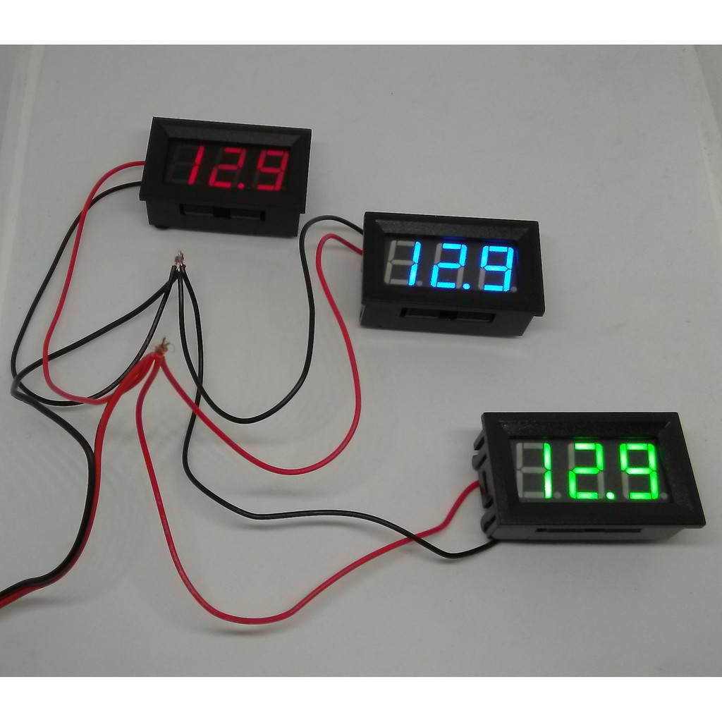 Đồng hồ led đo điện áp DC(đồng hồ đo điện áp điện 1 chiều )(2.5~30V)