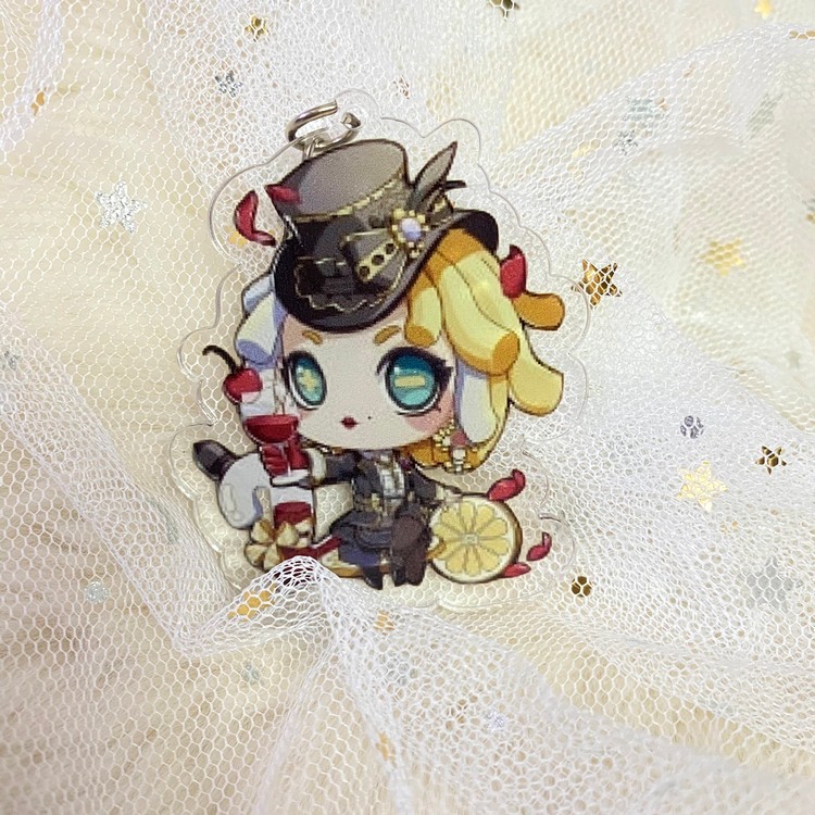 ( Mica trong acrylic) (V1) Móc khóa Identity V Nhân cách thứ năm ver sinh nhật in hình anime chibi