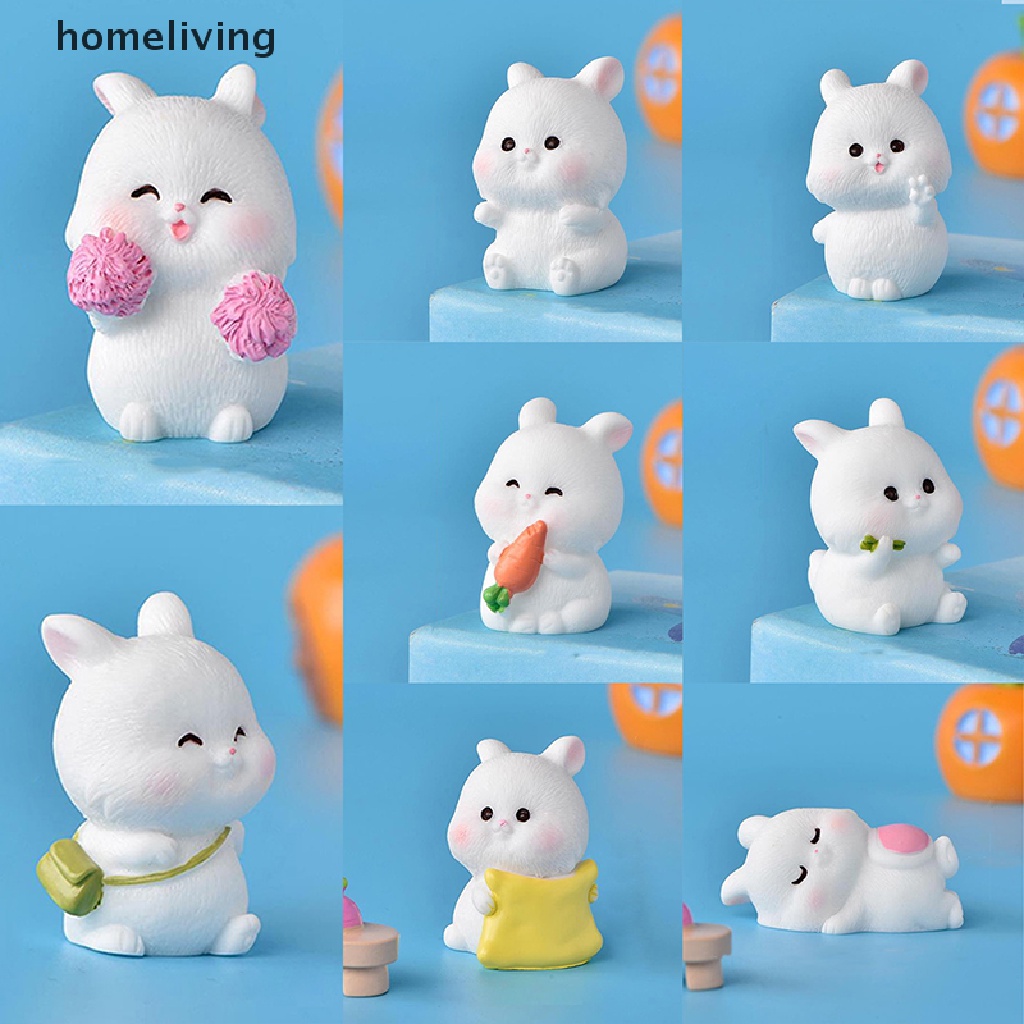 Đồ trang trí Thỏ Con Dễ Thương Dùng Trang Trí Tiểu Cảnh DIY