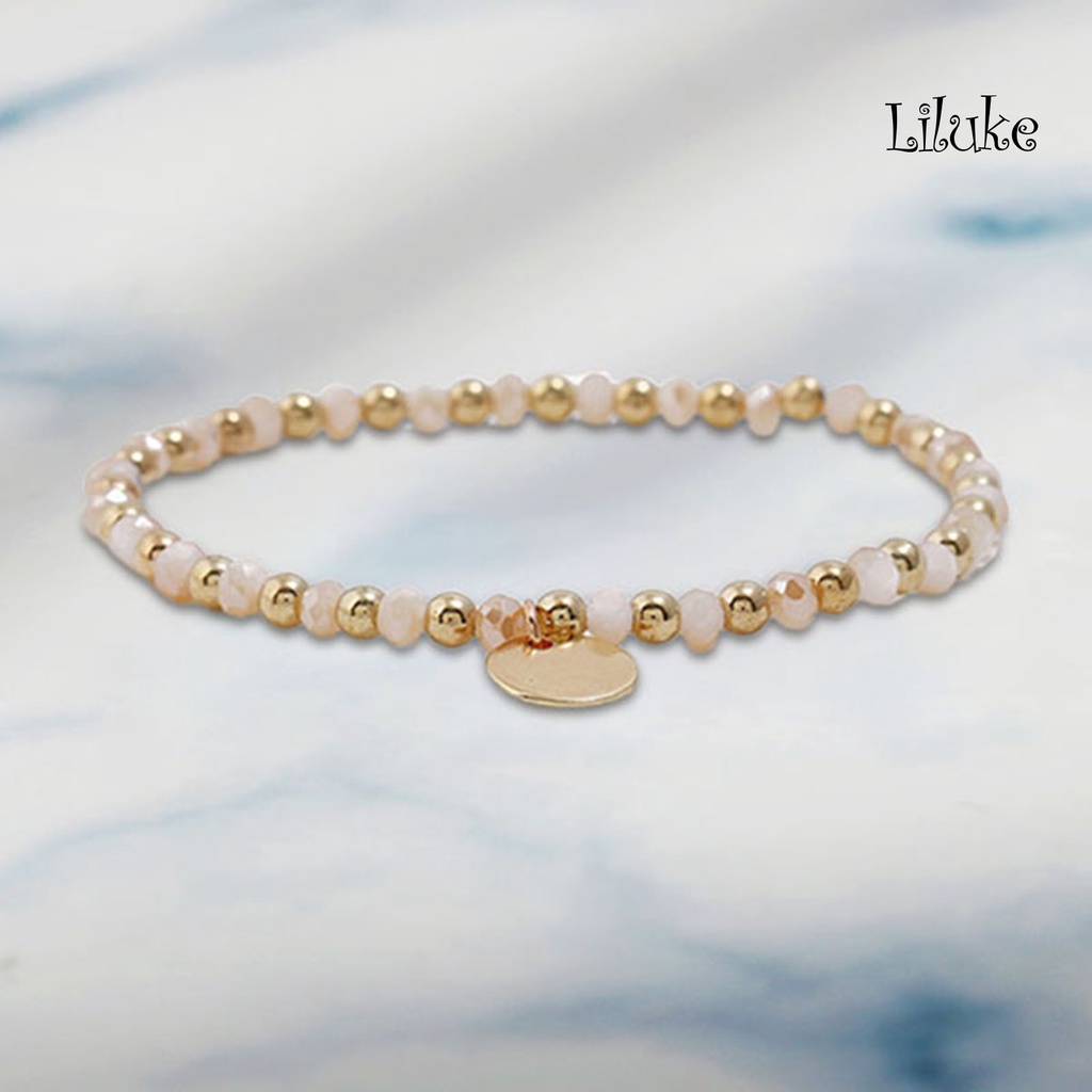 Bộ 5 Vòng Tay Hợp Kim Xỏ Hạt Nhiều Kiểu Dáng Thời Trang Cho Nữ