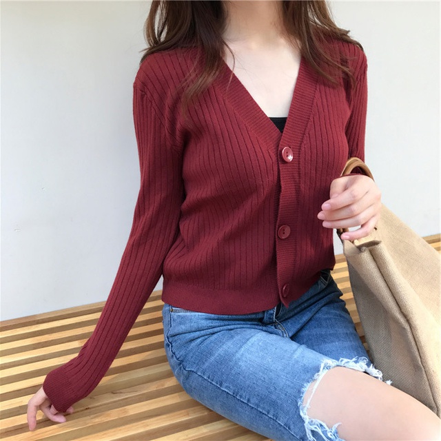 Áo len cardigan lông thỏ cổ V | BigBuy360 - bigbuy360.vn