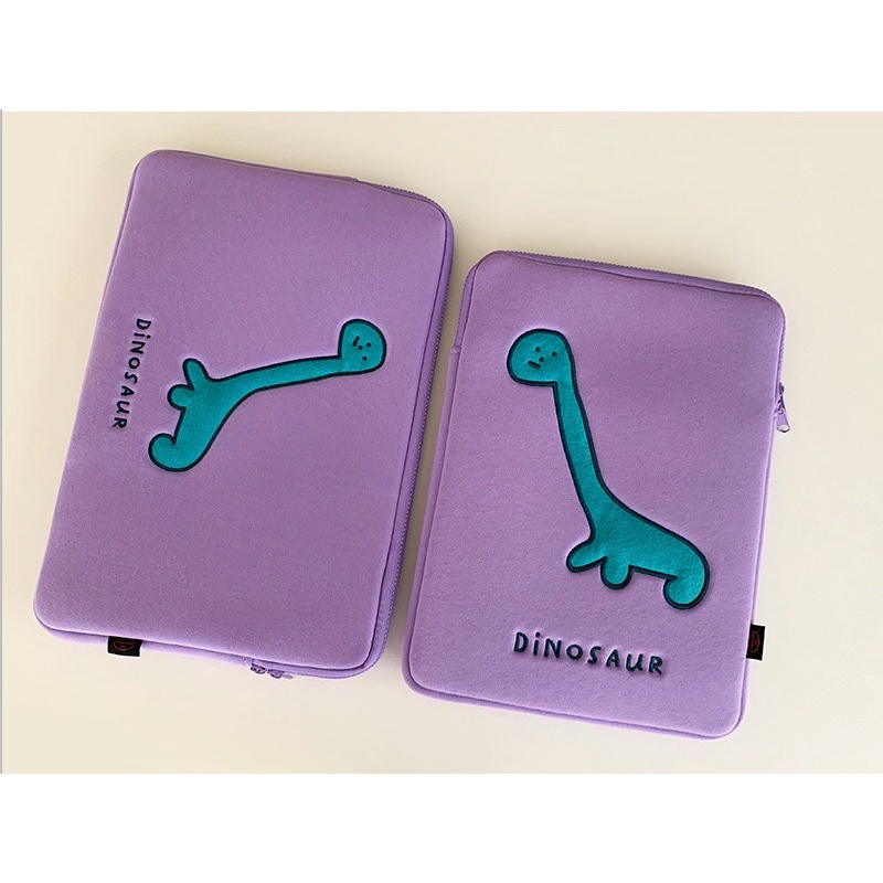 Túi Đựng Laptop Họa Tiết Khủng Long Xinh Xắn Theo Phong Cách Hàn Quốc 15 13.3 13 12 11 10.5 10.2 inch