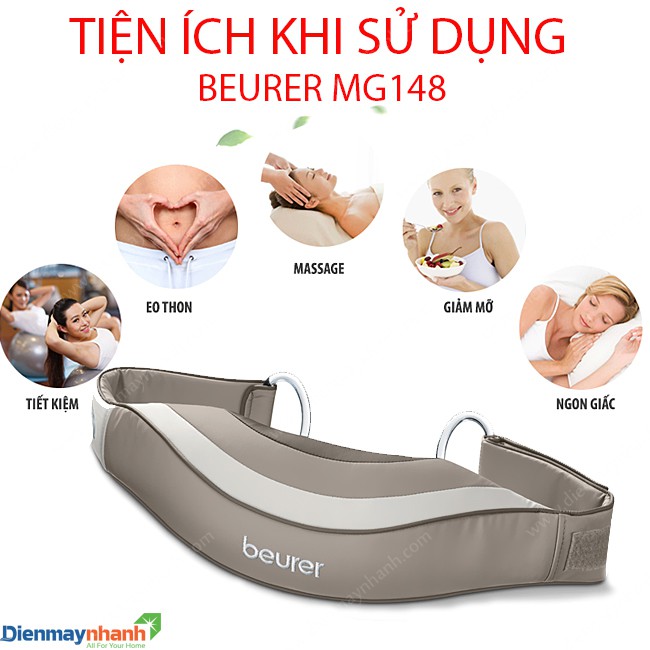 Đai massage lưng vai cổ Beurer MG148