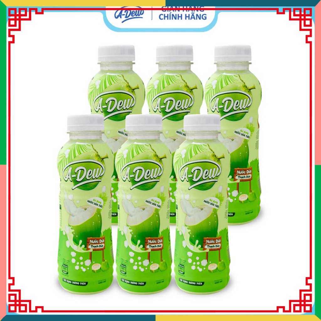 Nước dừa tươi Thạch Dừa A-Dew 450ml