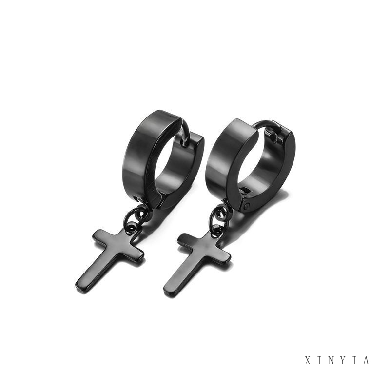 1 Đôi Khuyên Tai Bằng Thép Không Gỉ Phong Cách Hàn Quốc Cá Tính