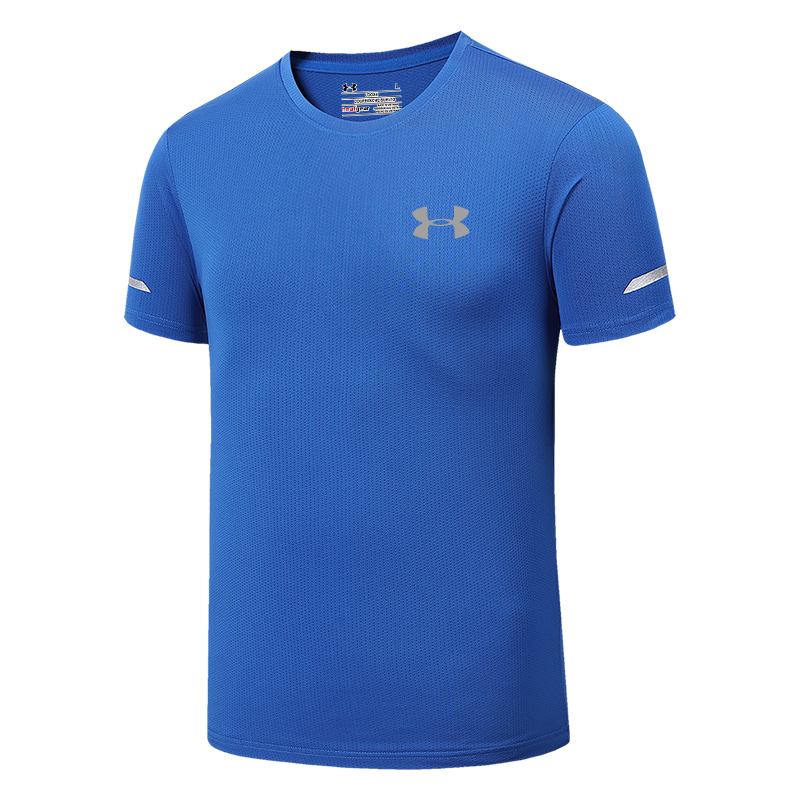 UNDER ARMOUR Áo Thun Thể Thao Nam Tay Ngắn Cổ Tròn Chất Liệu Nhanh Khô