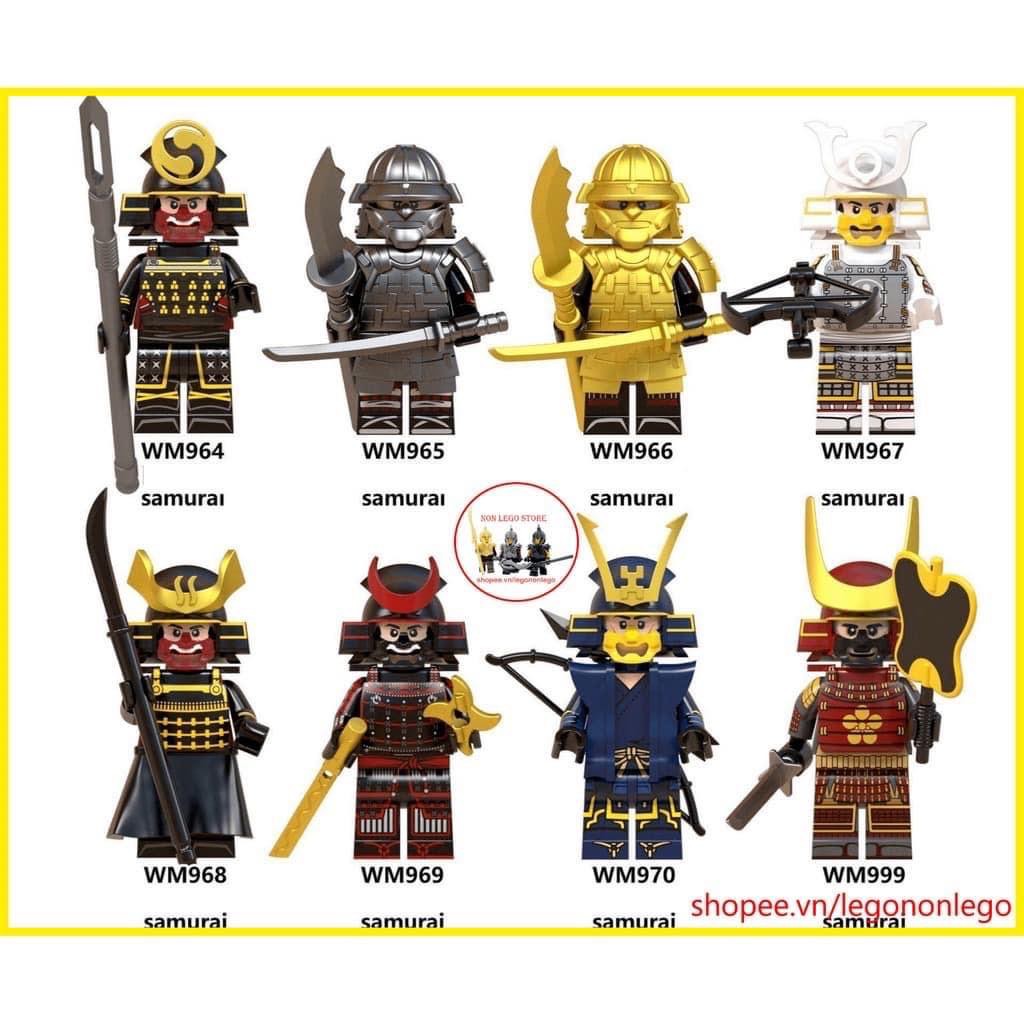 Minifigures các nhân vật WM6090 chiến binh samurai tướng lĩnh nhật bản kèm phụ kiện siêu đẹp