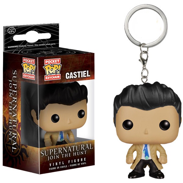 Móc Khóa Funko pop TV Supernatural Castiel Dean Sam Làm Quà Tặng Sinh Nhật Cho Trẻ Em