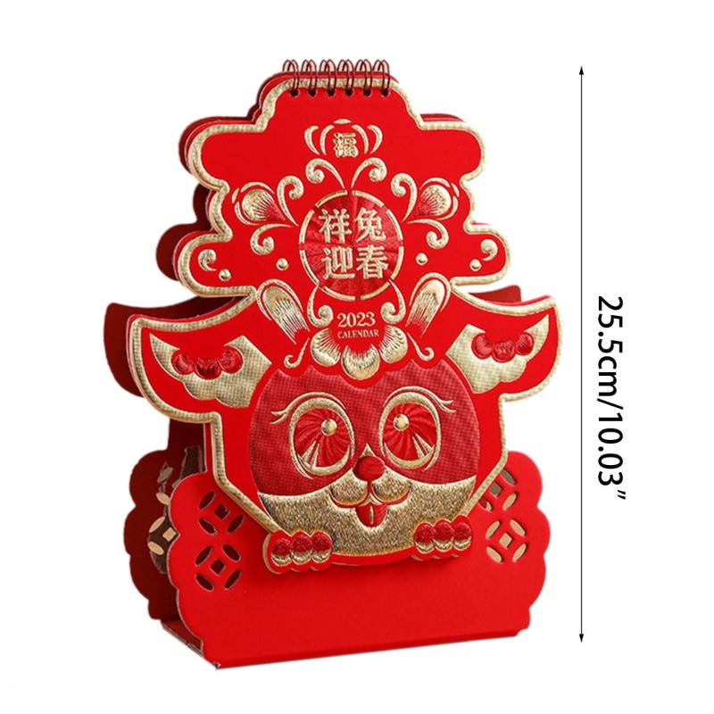 Lịch Để Bàn 2023 Mini Dạng Lật Có Dây Buộc Tiện Dụng