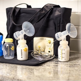 Máy hút sữa medela pump đôi (phiên bản có túi) hàng dùng xong pass