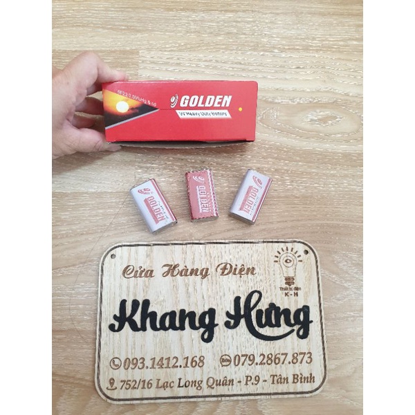 Pin vuông Golden Power có điện thế 9V.