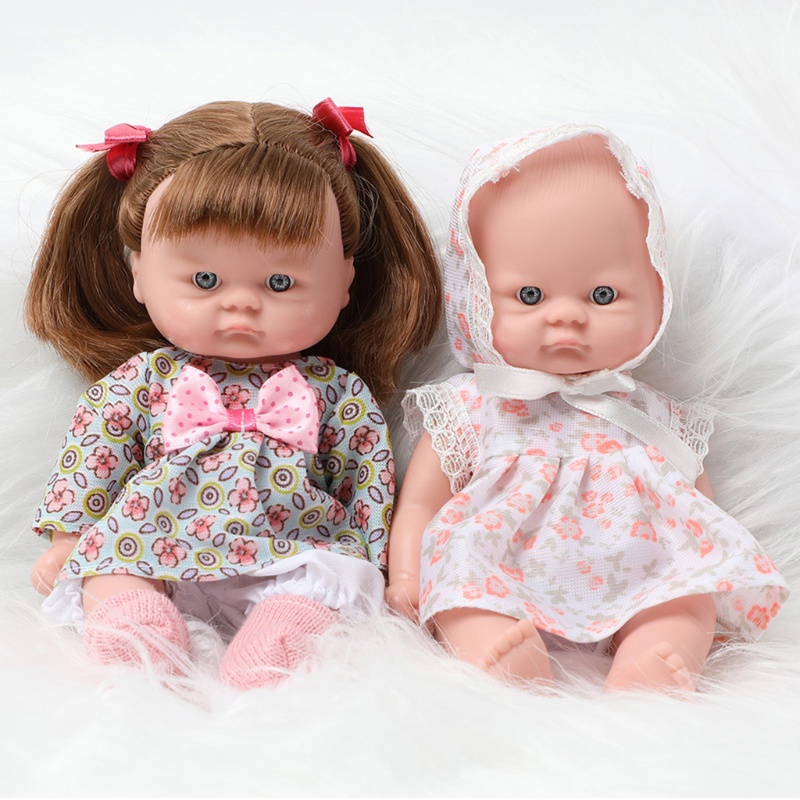 Búp Bê Bé Gái 20CM 8in Vinyl Sống Động Có Thể Giặt Rửa Và Tái Sử Dụng