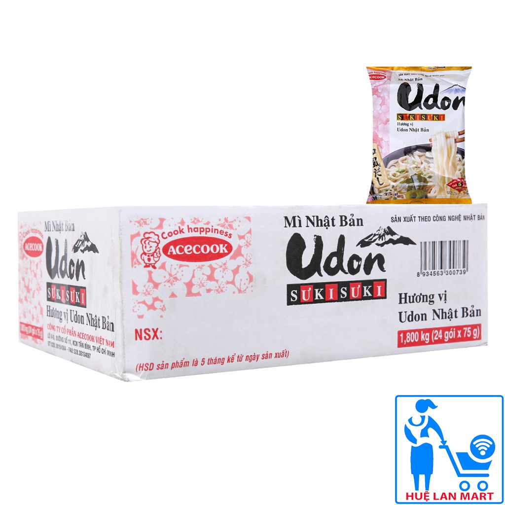 Mì Ăn Liền Udon Sưki-Sưki Hương Vị Udon Nhật Bản Thùng 24 gói x 75g | WebRaoVat - webraovat.net.vn