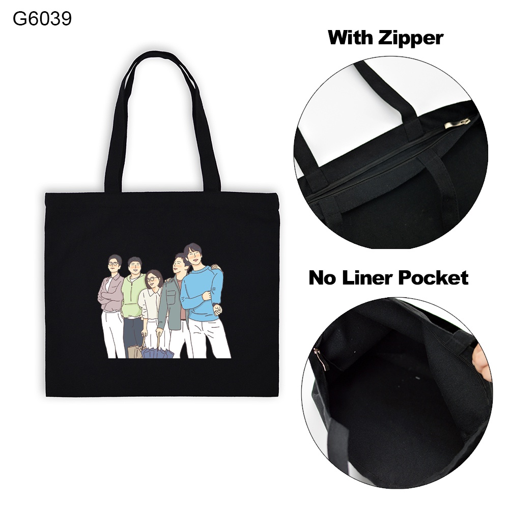 Danh Sách playlist Túi tote canvas Tổng Hợp In Hình pic Có Dây Kéo Cho Học Sinh