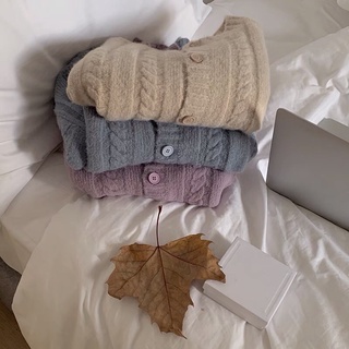Áo len cardigan hàn quốc mặc thu đông