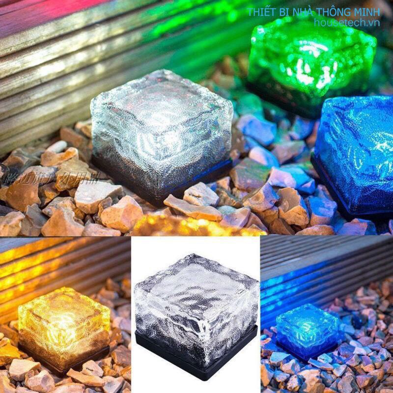 Đèn trang trí sân vườn năng lượng mặt trời hình viên đá HT550