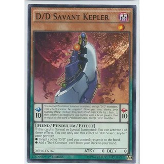 Lá bài thẻ bài Yugioh MP16-EN167 D/D Savant Kepler