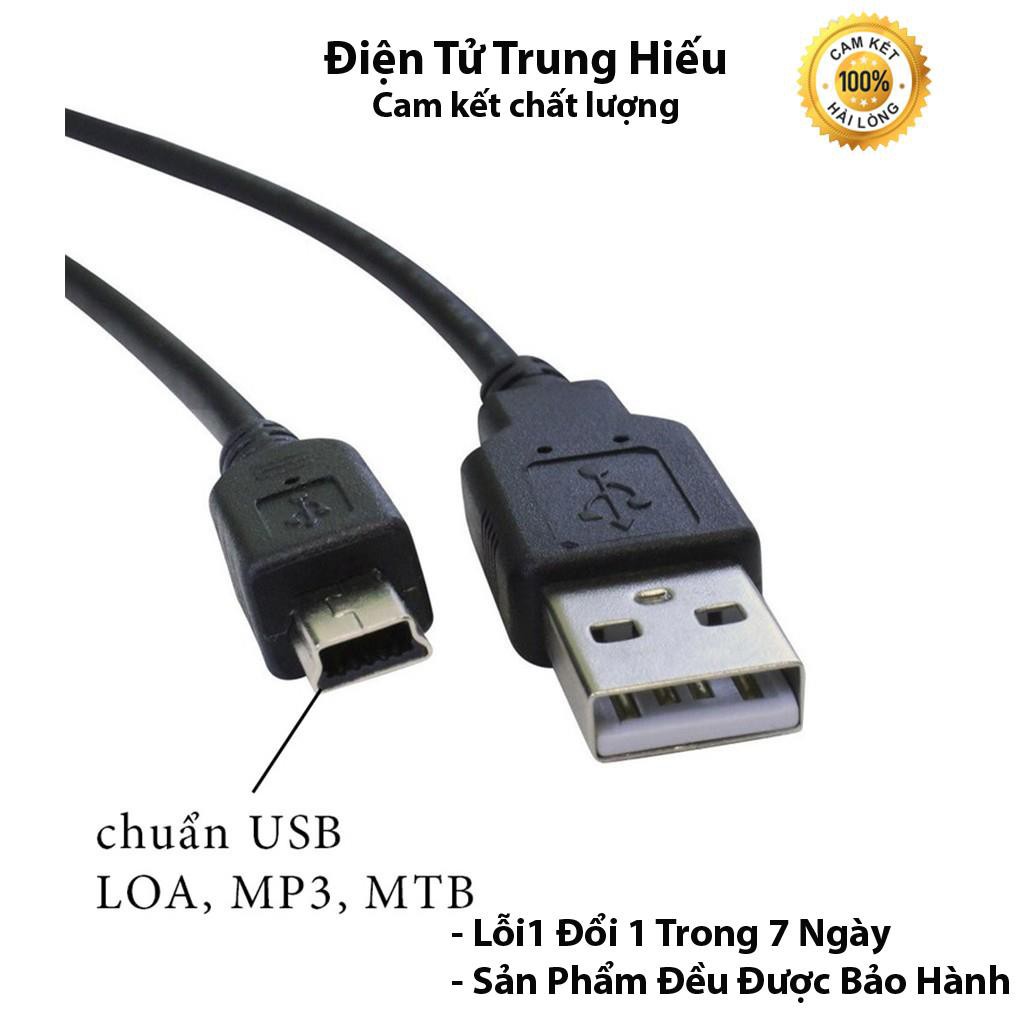 CÁP MINI USB (HÌNH THANG) CHỐNG NHIỄU Cáp sạc cho loa đài Craven 836s/853