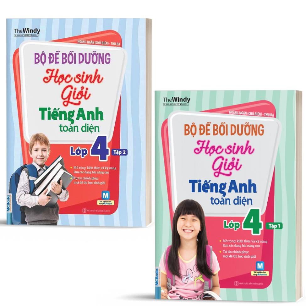 Sách Combo 2 Tập Bộ Đề Bồi Dưỡng Học Sinh Giỏi Tiếng Anh Toàn Diện Lớp 4 - Tập 1 & Tập 2 - BẢN QUYỀN