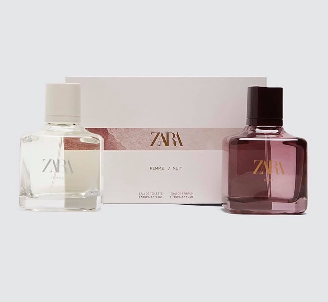Set nước hoa nữ ZARA FEMME EDT + NUIT EDP 80 ML | Thế Giới Skin Care