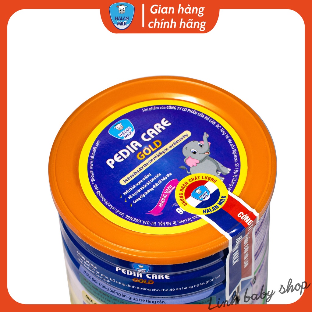 Sữa Pedia care gold 400g-900g-Dành cho bé biếng ăn, chậm lớn, hệ tiêu hóa kém,Halanmilk