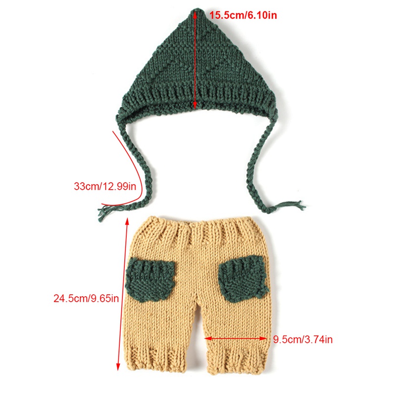 Mũ Đan Len Dễ Thương Dùng Làm Đạo Cụ Chụp Ảnh Cho Bé Sơ Sinh