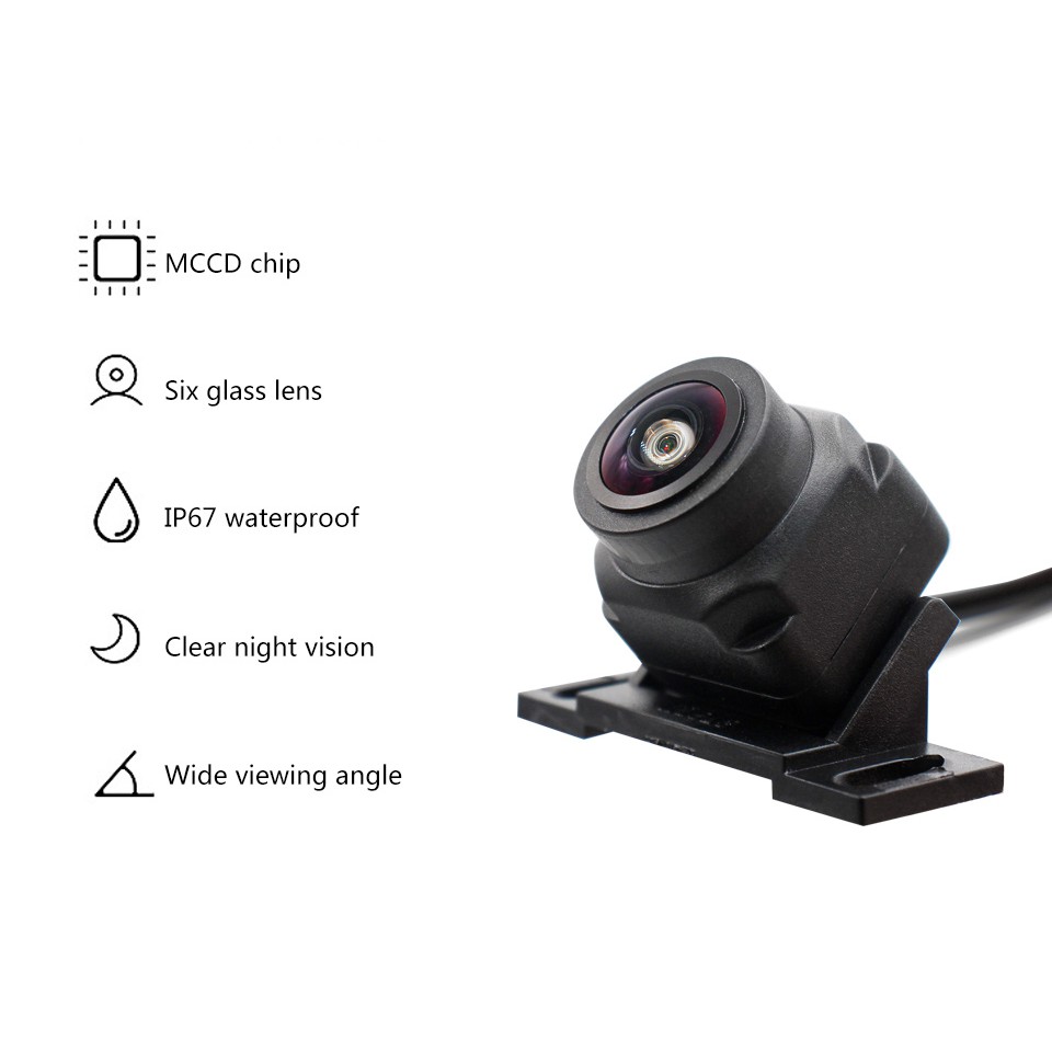 Camera quan sát phía sau ô tô Ccd Night Vision HD Camera phía sau góc rộng Camera phía trước tự động lùi 12V Hỗ trợ đỗ xe đa năng