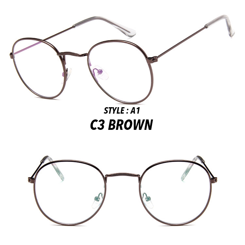 Mắt Kính Gọng Tròn Phong Cách Retro Thời Trang