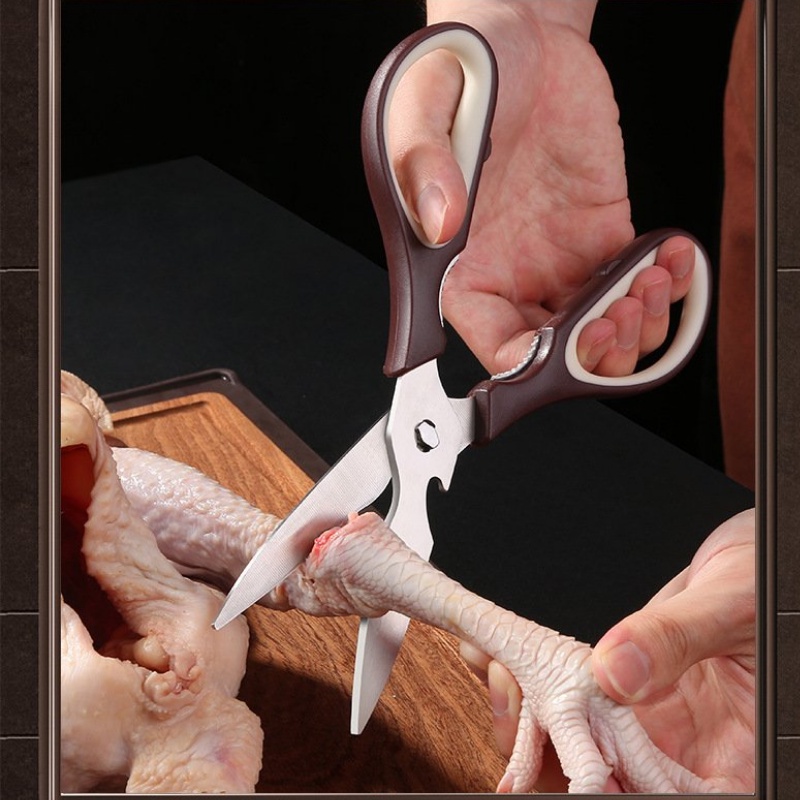 Kéo nhà bếp cắt gà Deli 210mm cao cấp -  màu Đen - kéo cắt gà và thực phẩm nhà bếp - MIYABI STORE