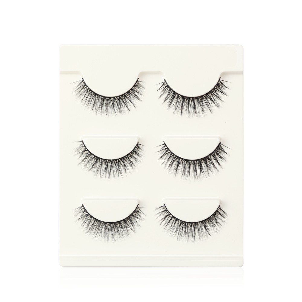 MAGEFY Bộ 3 Cặp 3D Lông Mi Giả/Lông mi tổng hợp 3D 3PCS 3 Fashion Eyelashes lông mi mềm sợi tơi, có độ cong sẵn kiểu dáng 3D có thể tái sử dụn