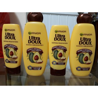 Bộ gội xả garnier ultra doux tinh chất bơ, Gội 400ml và Xả 200ml