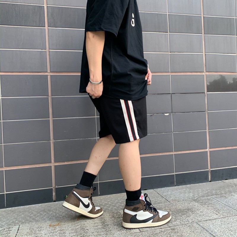 [FREE SHIP] Quần short thể thao TBG sọc đỏ , quần sooc nam nữ unisex , MSW Town | BigBuy360 - bigbuy360.vn