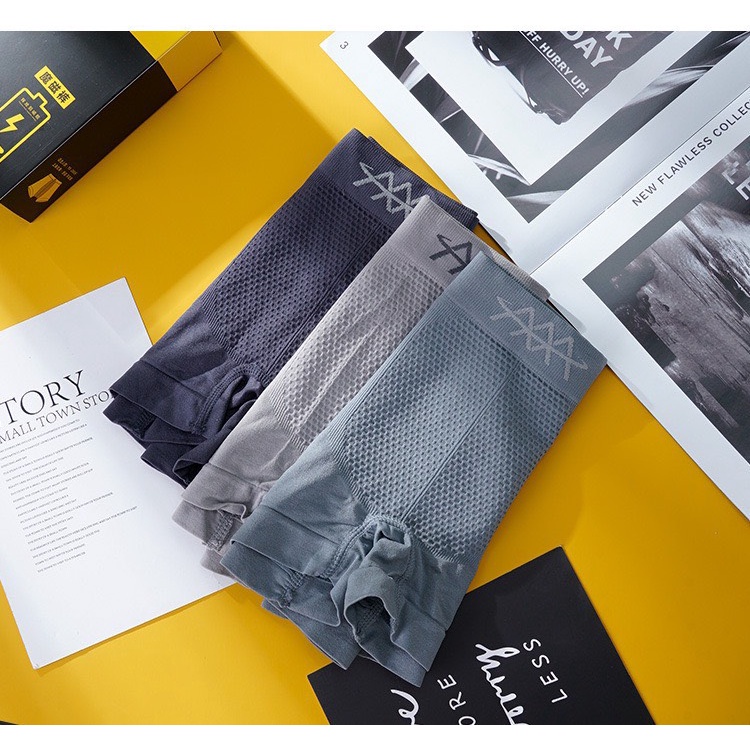 Set hộp 3 quần sịp nam co giãn thoáng khí mỏng mát cao cấp MÃ WW