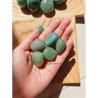 Viên đá thanh tẩy, đá thach anh Xanh Green Aventurine, đá phong thủy dùng trong Tarot, Reiki, Thiền Định