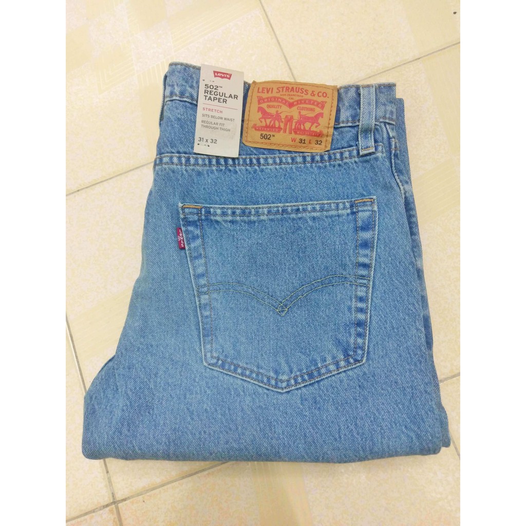 Quần Levis 502 Taper Fit Jean 31x32 chính hãng