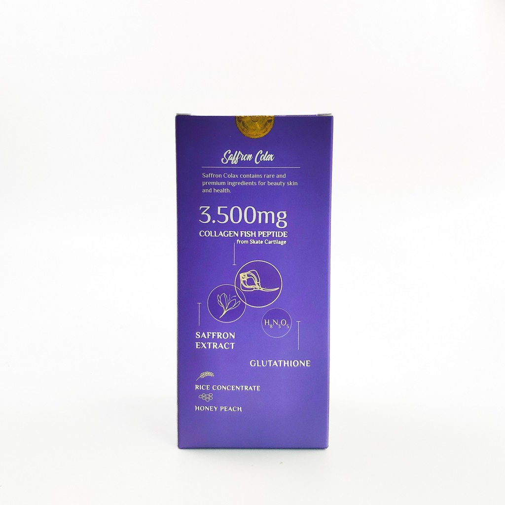 Combo 3 hộp Collagen Saffron Colax dạng nước 7 túi/hộp