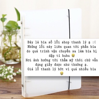 Sổ còng bìa nhựa A4 B5 thanh lý do lỗi
