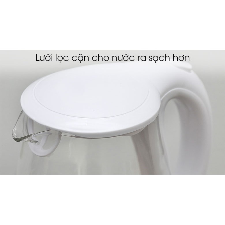 Bình siêu tốc Delites 1.8 lít ST18G02 trắng
